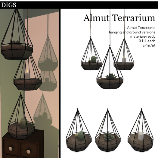 DIGS - Rae Lamp Trio - Teak [MESH]