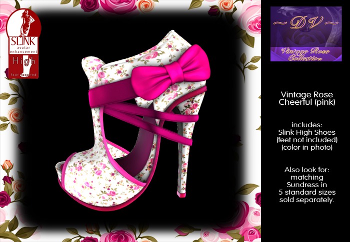 Shoes ~DV~ Vintage Rose - Cheerful (pink)