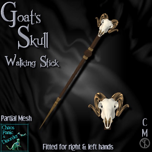 :*:CPD:*: Goat's Skull Walking Stick