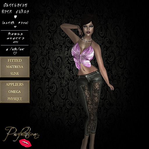 Perfection ~ Butterfly W/Jeans (Ultra Pink)*