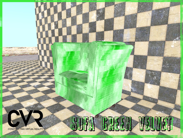 Sofa green Velvet box
