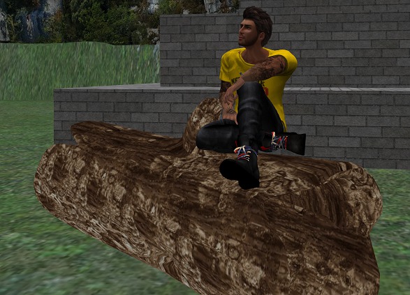 Old Worn Mesh Tree Stump/Log (WITH ANIMATIONS)  *Mars Designs*