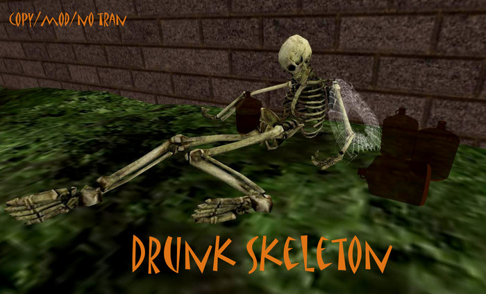 Drunk Skeleton (Part Mesh)