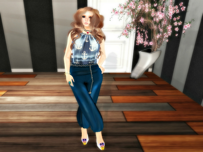 KAI -Side Split Jumpsuit - Anchors