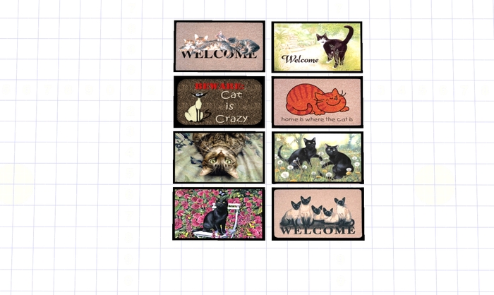 Kitty Kat Welcome Mats