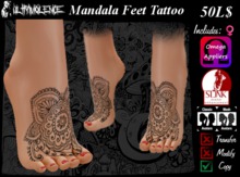 Mandala Feet Tattoo *Ultraviolence*