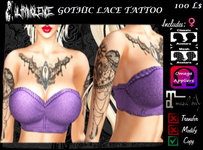 Gothic Lace Tattoo