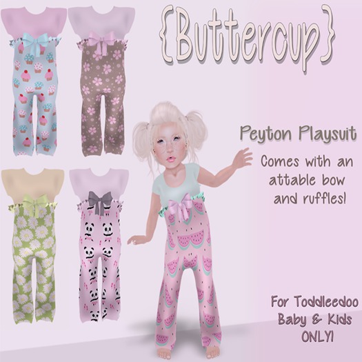 {Buttercup} - Jordan Playsuit - Ballet Panda *Rez & Touch*