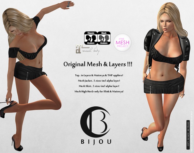 .BC ~ MODA Titan! [Biker Outfit for # Regular AVA's & Maitreya & Slink & TMP & Different MESH body users!]