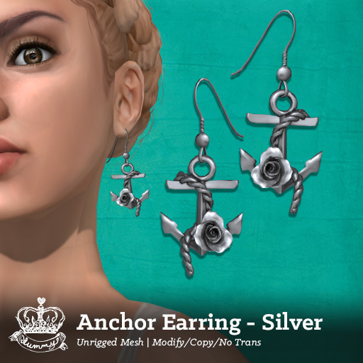 (Yummy) Anchor Earring - Gold