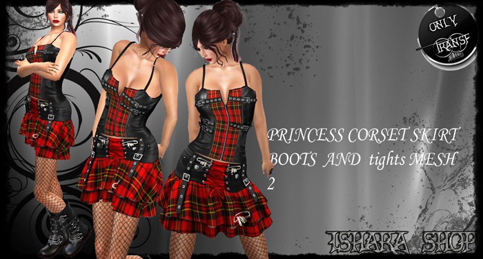 PRINCESS CORSET SKIRT BOOTS  AND  tights MESH 2
