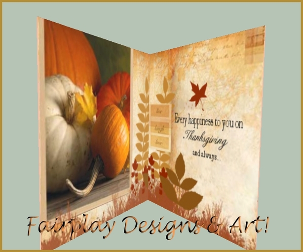 ~FDA~ Every Happiness on Thanksgiving Greeting~