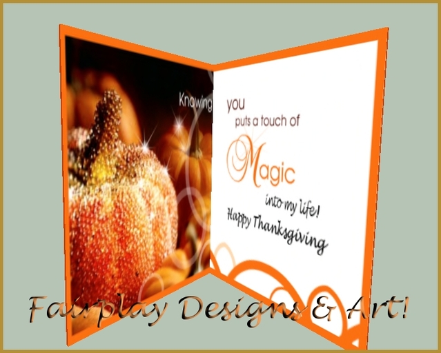 ~FDA~ Knowing You Thanksgiving Greeting Card~