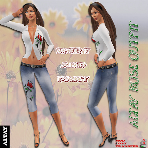 ALTAY  ROSE OUTFIT WHITE