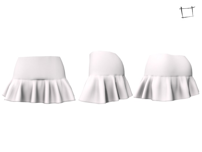 WC Full Perm Rigged Mesh Ruffled Mini Skirt v1
