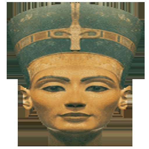 V & H animated  Egyptian winking god