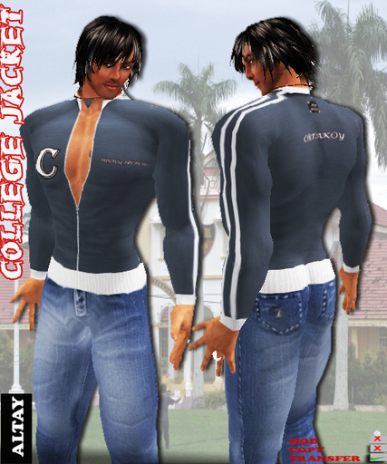 ALTAY COLLEGE JACKET GREY