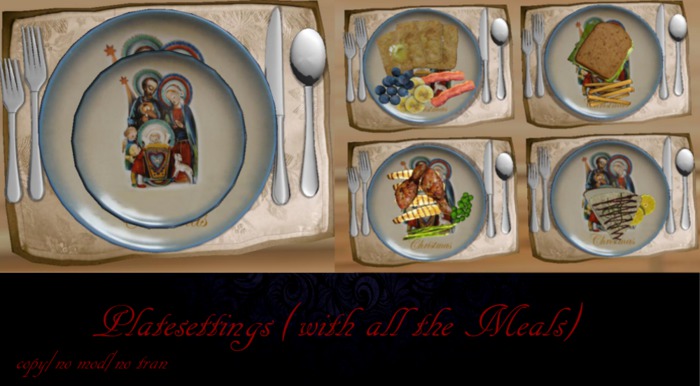 Plate Setting Away in The Manger