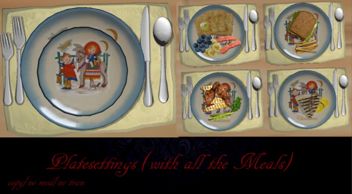  Plate Setting Christmas Angel