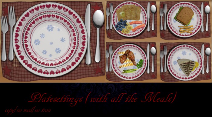  Plate Setting Snowflake