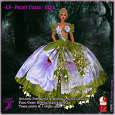 ~LP~ Peony Dress (Boxed)  Blue