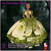 ~LP~ Peony Dress (Boxed) Yellow