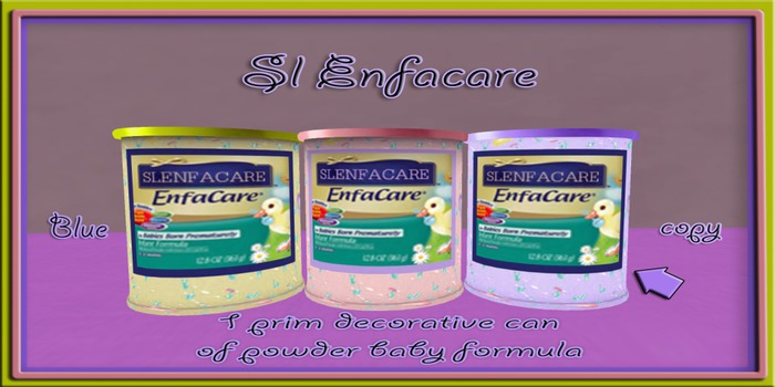 Sl Enfamil decorative Powder baby formula ( blue )