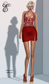Entice - Crash Into Me Skirt & Top - Red
