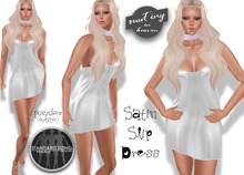 !MiH Satin Slip Dress powder (w/fitmesh)