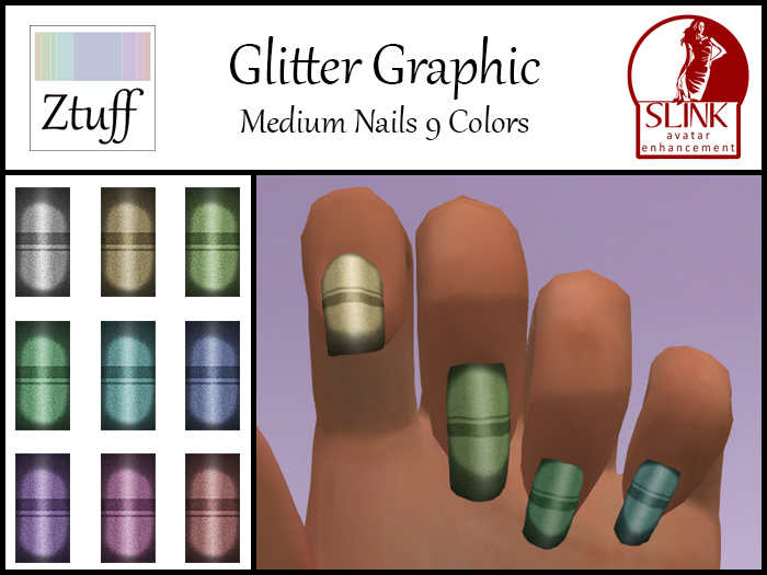 *Ztuff Nail M Applier Glitter Graphic