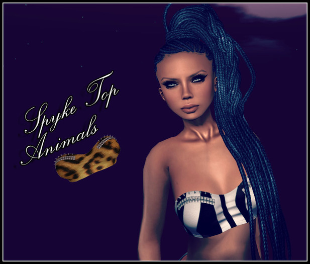 D.A. Spyke Top Animals Leopard Silver/Gold