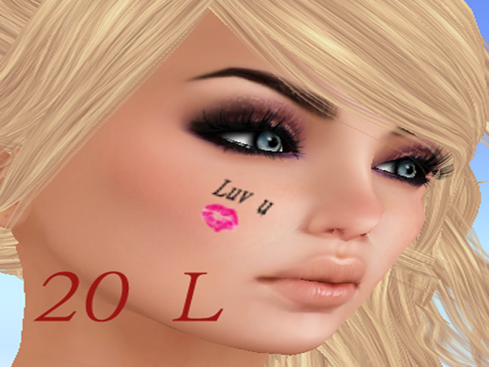 Face Tatto luv u