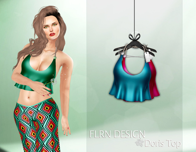 [FLRN] Doris Top Blue&Pink