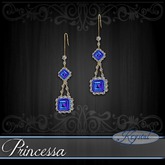 :::Krystal::: Princessa - Earrings - Gold - Heliotrope