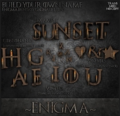 :Enigma: Gacha Letters T