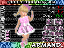 --ARMAND-- CUTE TRIBAL DRESS - PINK
