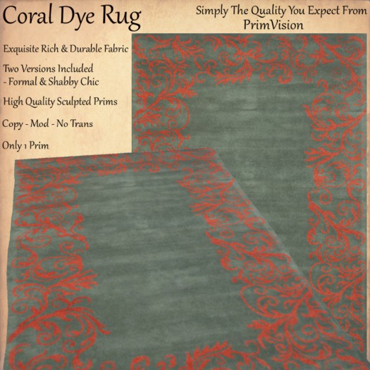*PV* Coral Dye Rug