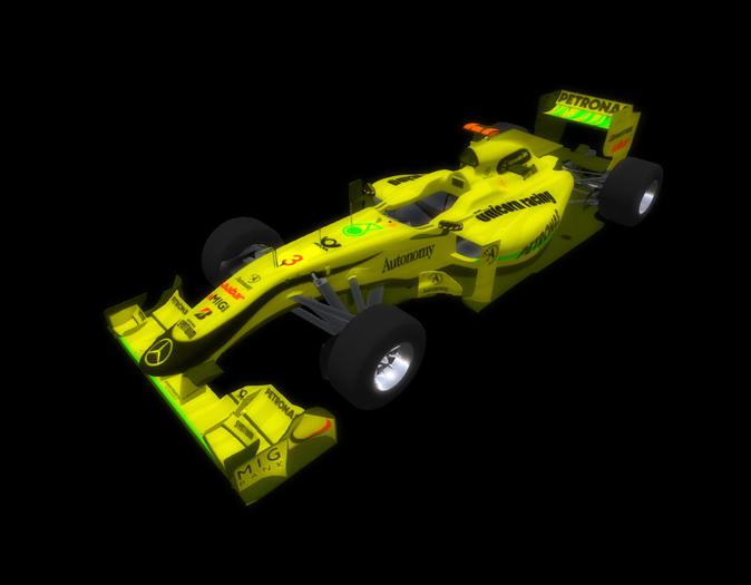UNICORN RACING F-1 yellow