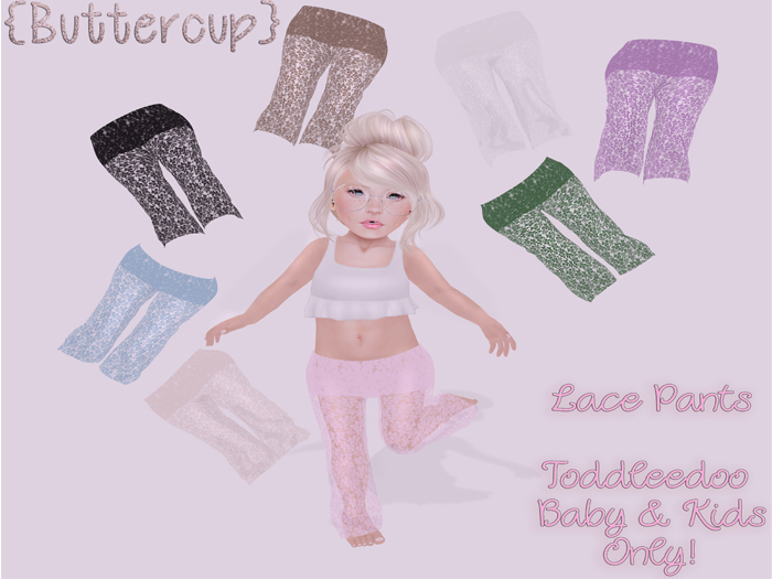 {Buttercup} - Lace Pants - White *Rez & Touch*