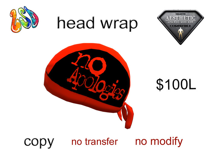 no appoliges HEAD WRAP (AESTHETIC