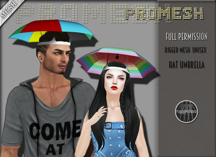 PROMESH Rigged mesh ~ Unisex head umbrella