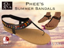 Phee's Summer Sandals Jewel Tones