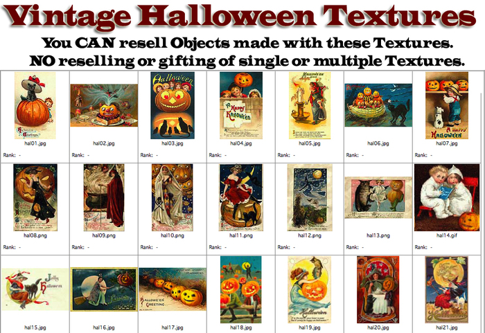 Shabby Chic Vintage Halloween Textures