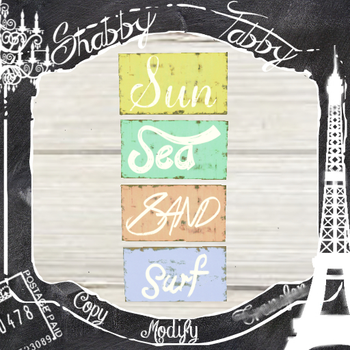 *Shabby* Beachy Plaques