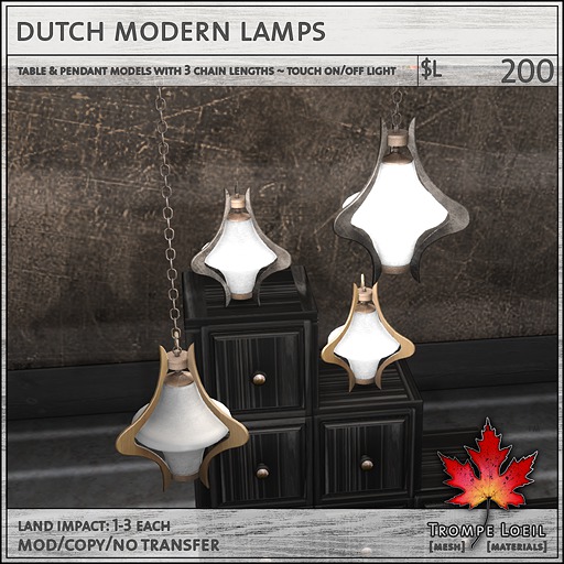 Trompe Loeil - Dutch Modern Lamp [mesh]