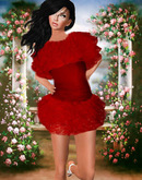 Red Lace Mini Dress