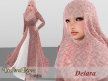 ))IndiraLove Designs((-Abaya ~Delara-Pink
