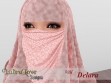 ))IndiraLove Designs ((-Delara Mouth-Veil-Pink
