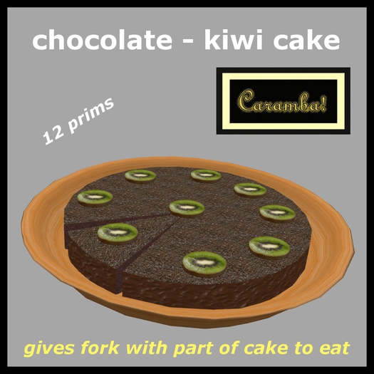 chocolate - kiwi cake