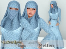 ))IndiraLove Designs((-Melten~Abaya~Blue